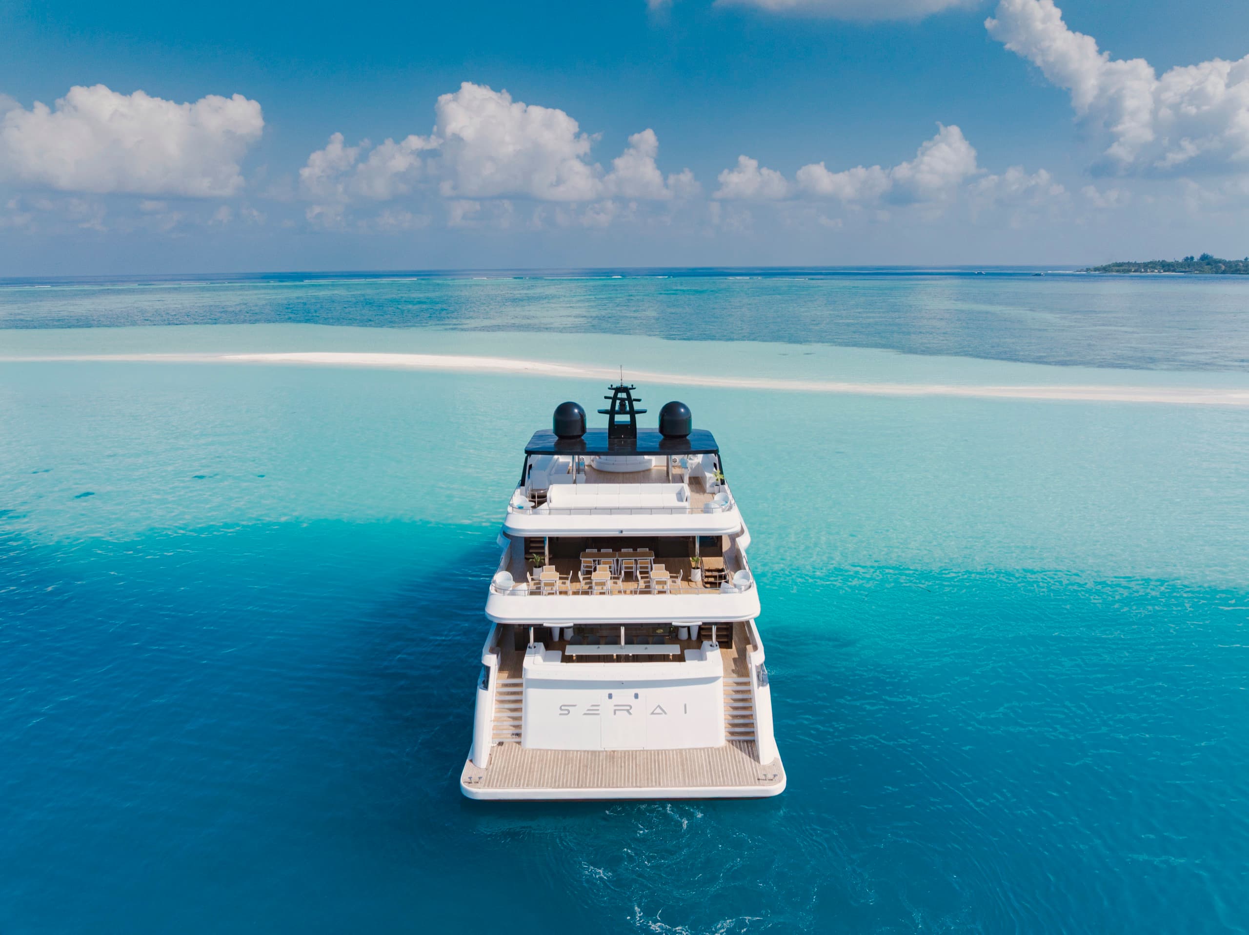 SERAI Ocean Dream crossing open Maldivian water